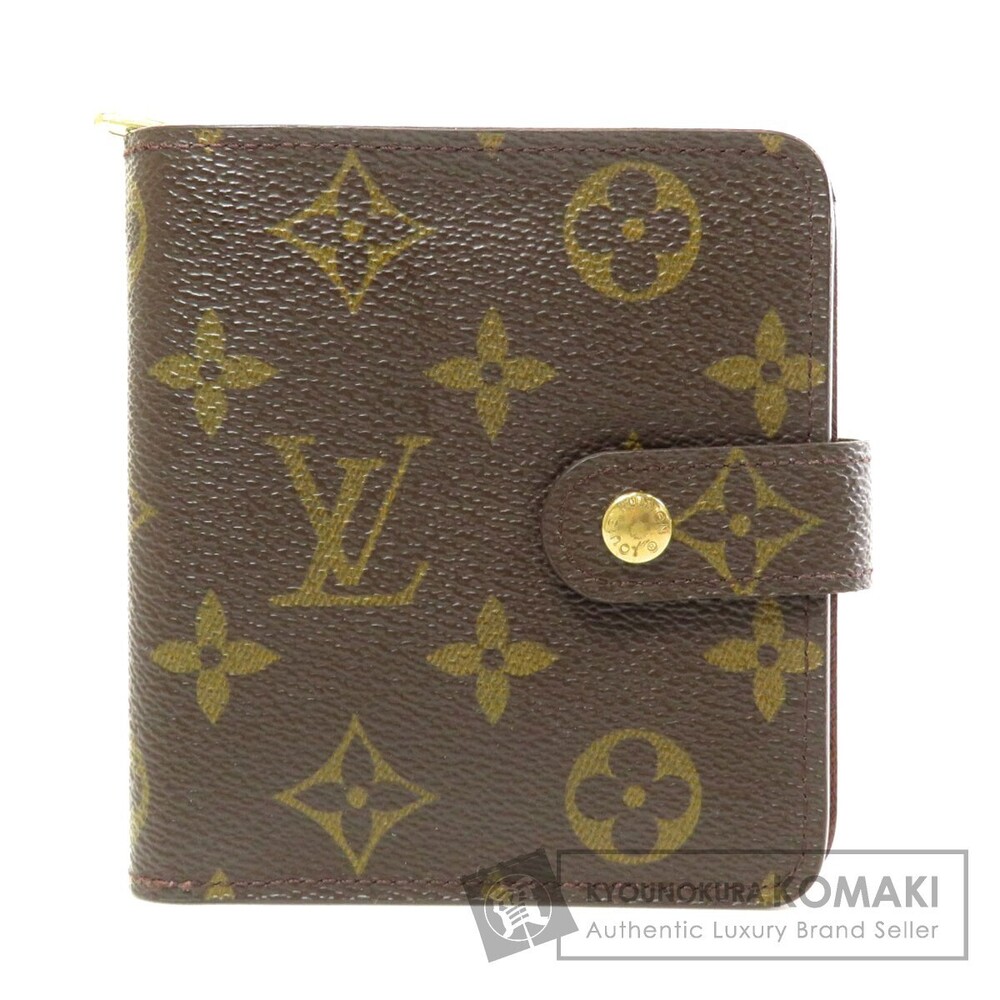 Louis Vuitton Compact Zip Bifold Wallet Monogram Canvas